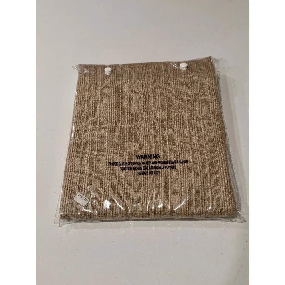 NEW‎ AMITY HOME CALLOWAY EURO SHAM Textured Linen Blend Pillow Cover Tan Beige